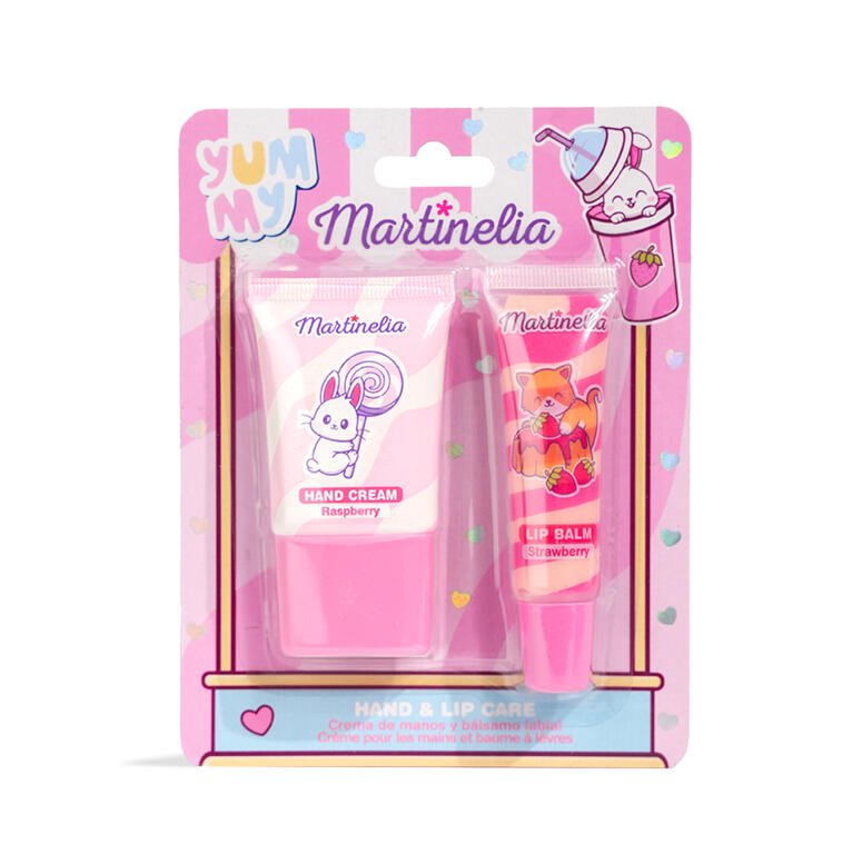 Hand cream and lip balm set, Martinelia, Yumy