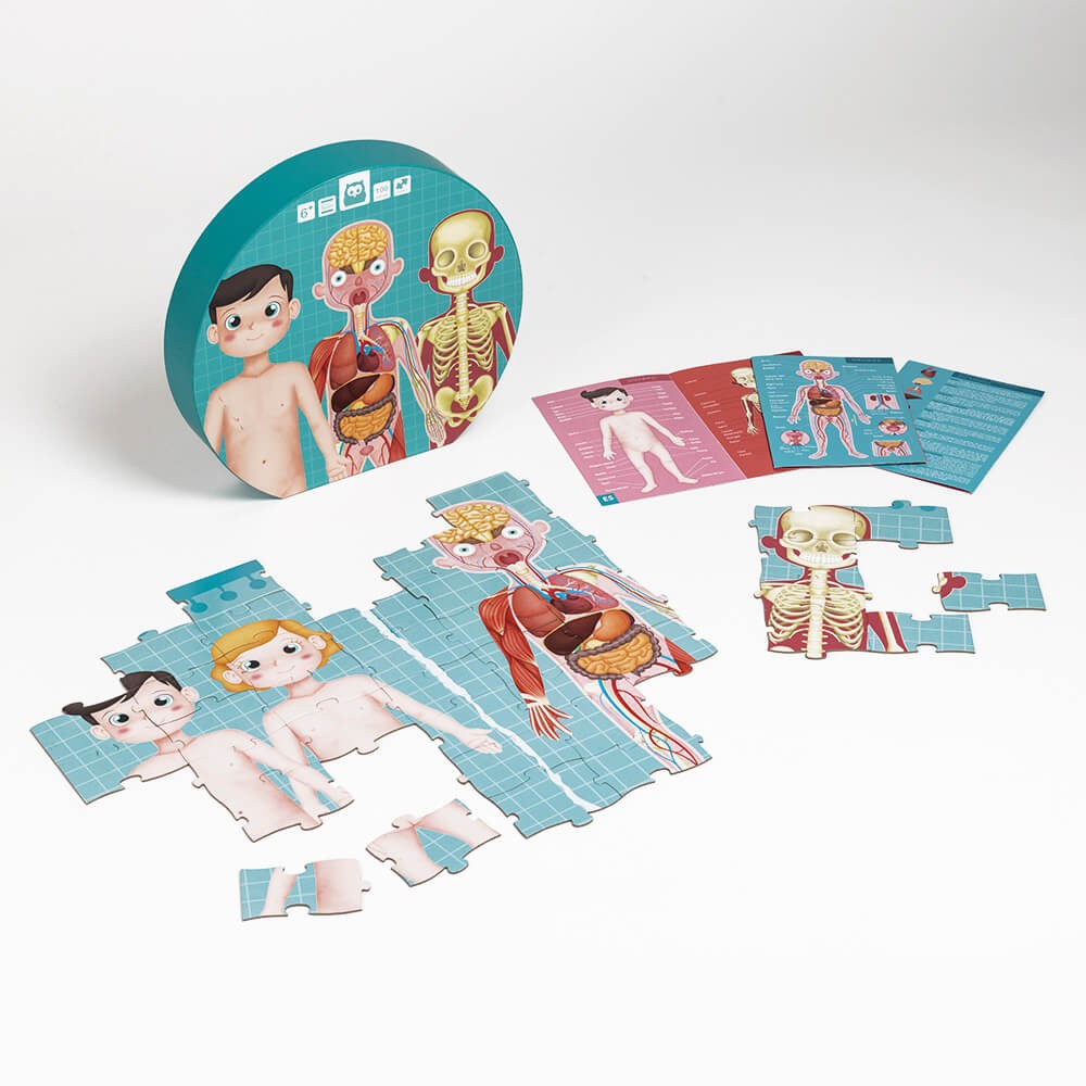 Educational puzzle, Eurekakids, The human body, 100 pieces