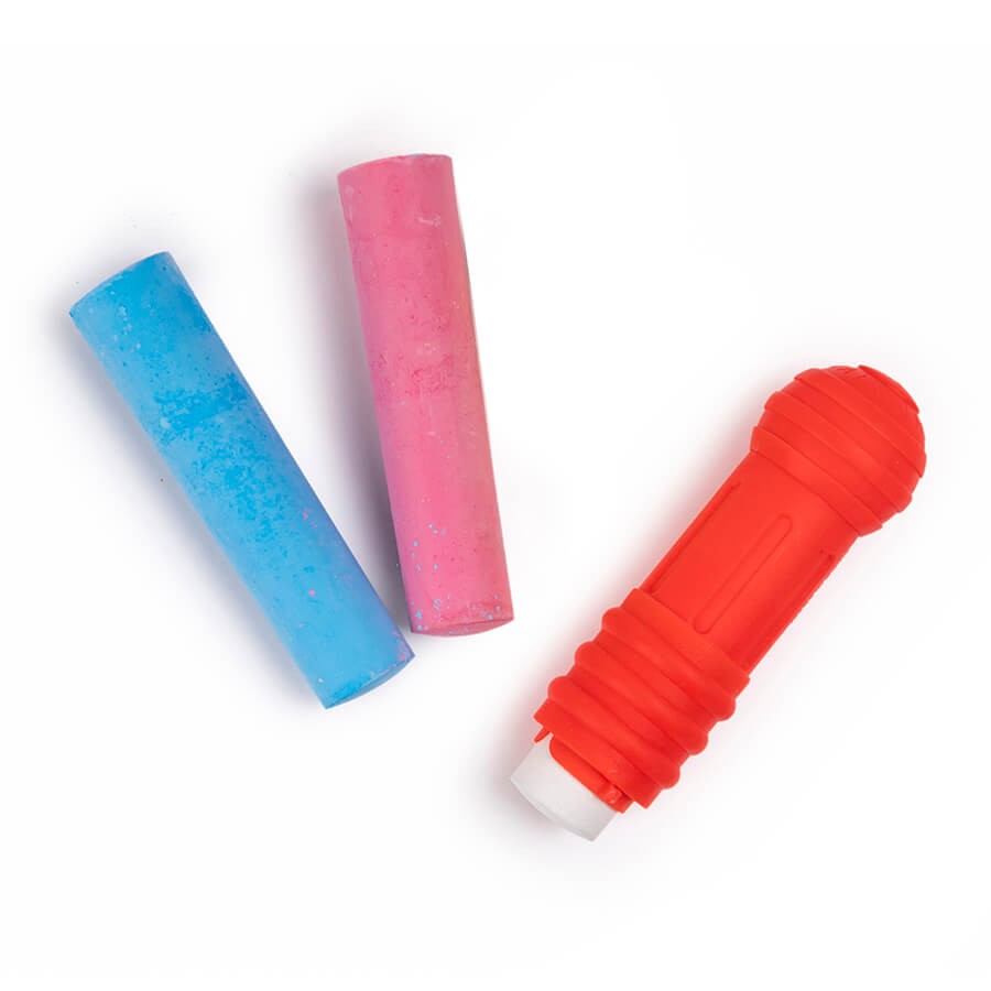 Set of chalks with a handle, Eurekakids, Multicolor, 3 pieces