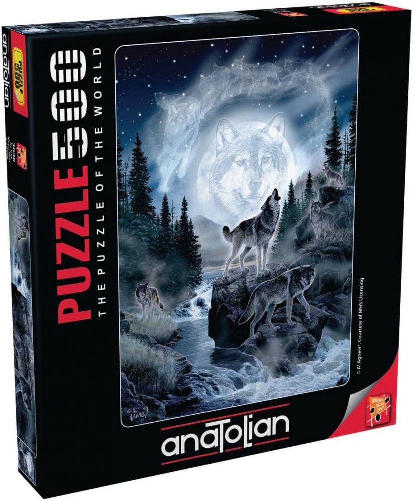 Puzzle, Anatolian, The Wolf and the Moon, 500 pieces