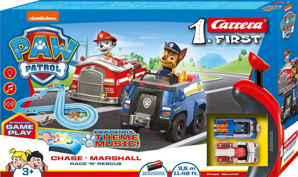 Racing track, Carrera, Paw Patrol, Rescue race, 3.5m