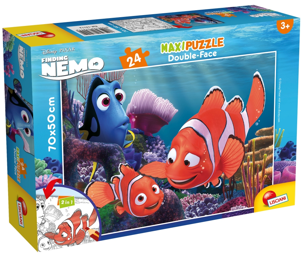 Puzzle, Lisciani, Nemo, Double-sided puzzle 24 pieces