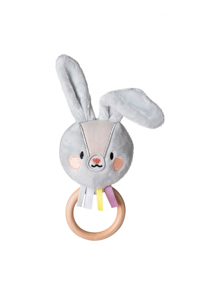 Baby soft rattle, Taf Toys, Bunny Riley, 18 cm