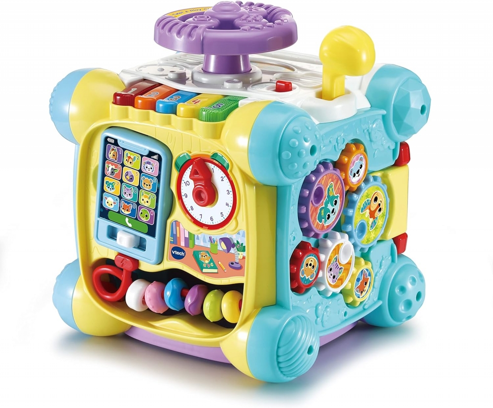 Interactive toy, Vtech, Musical educational cube, 21.5 x 21.5 x 24 cm