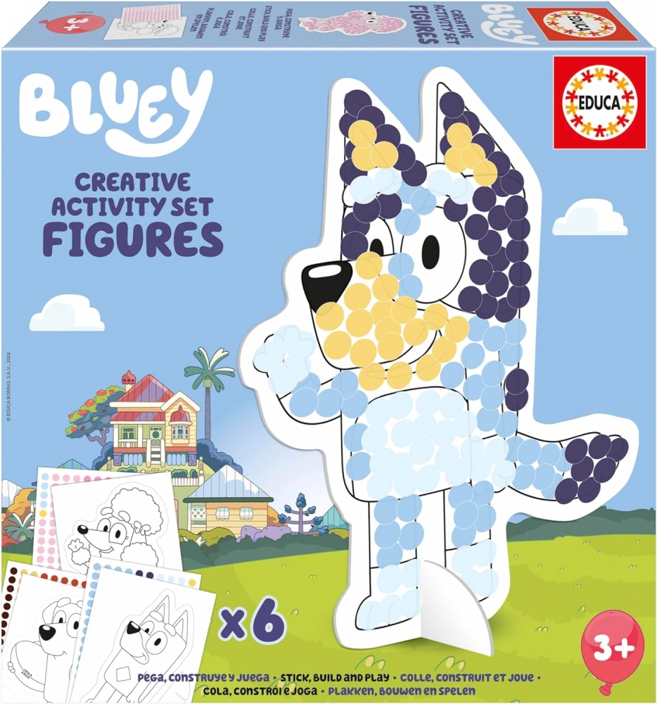 Creative set, Educa, 3D, Figures, Bluey