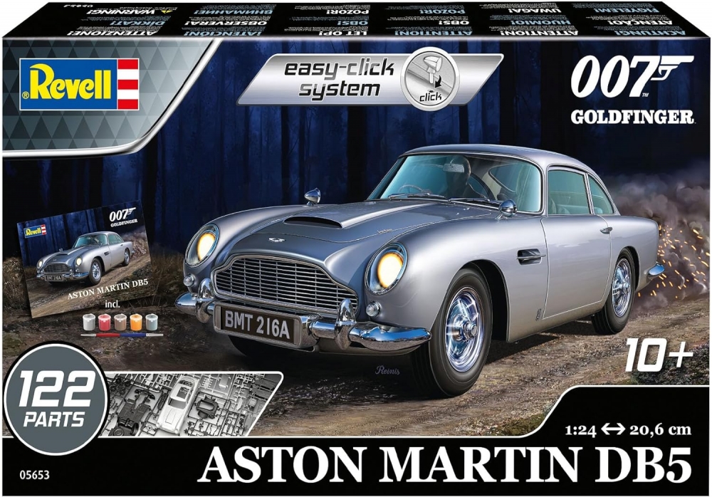 Revell Aston Martin DB5 James Bond 007 Goldfinger 122 Piece Model Building Kit