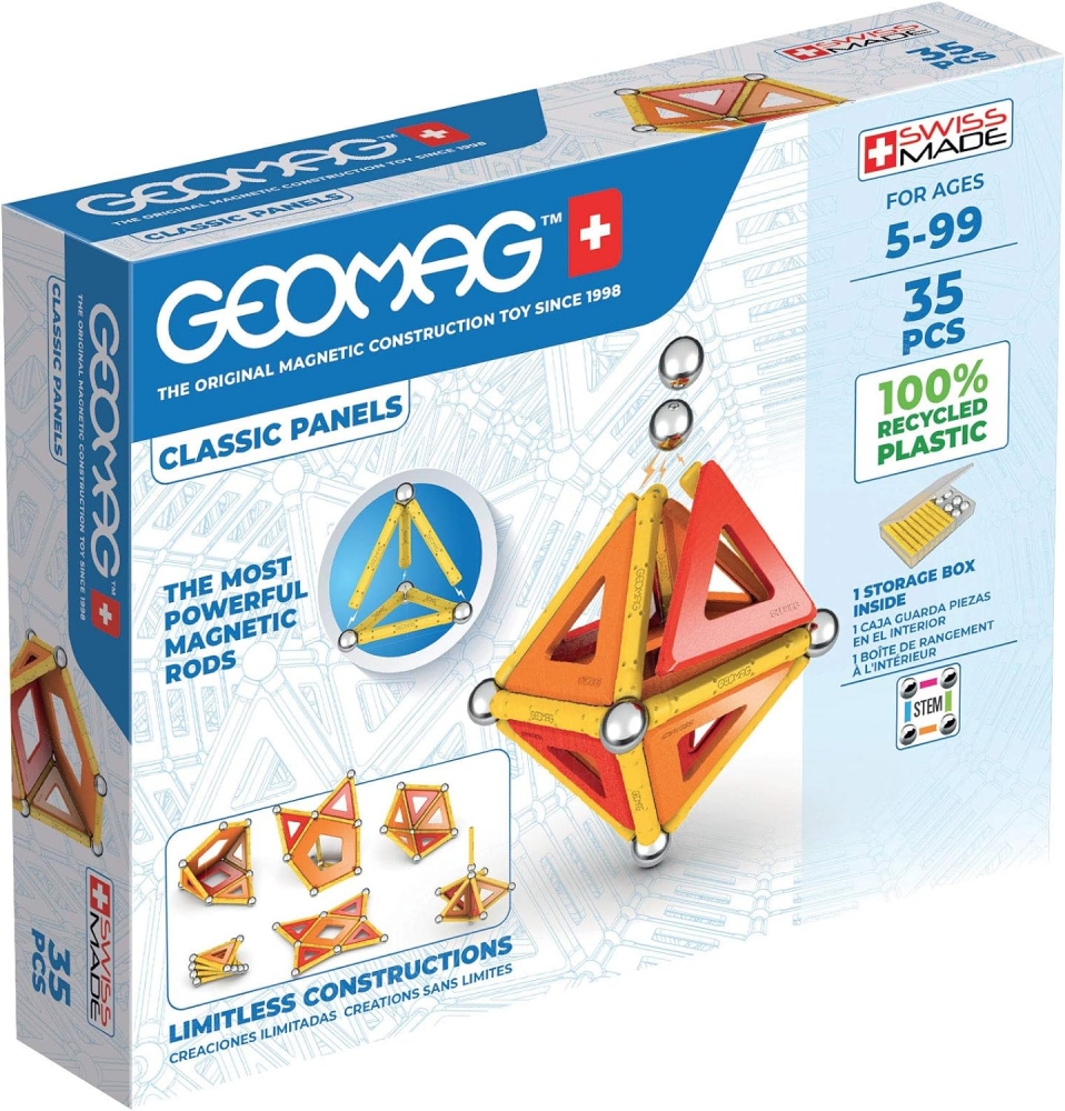 Magnetic constructor, Geomag, Classic Panels 470, 35 pieces