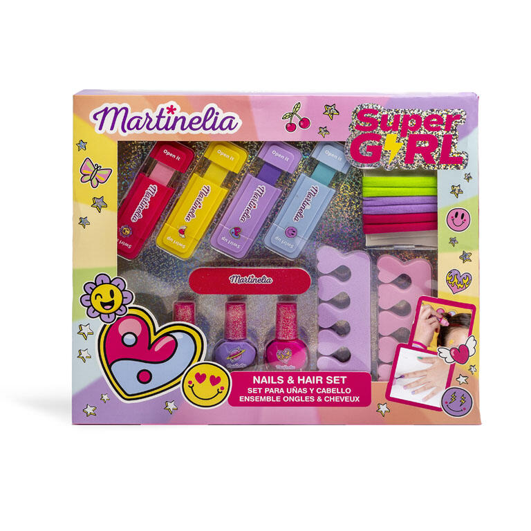 Cosmetic set, Martinelia, Super Girl, Nail and Hair Set, 16 pieces