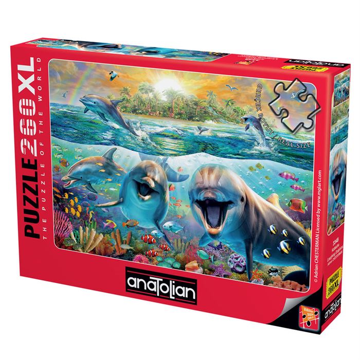 Puzzle, Anatolian, Dolphin Smiles, 260 pieces