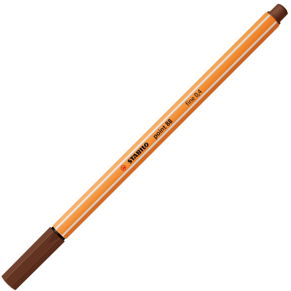Ballpoint pen, Stabilo, Point 88 fine 0.4, Brown