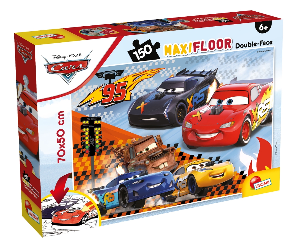 Puzzle, Lisciani, Cars, Double-sided puzzle 150 pieces