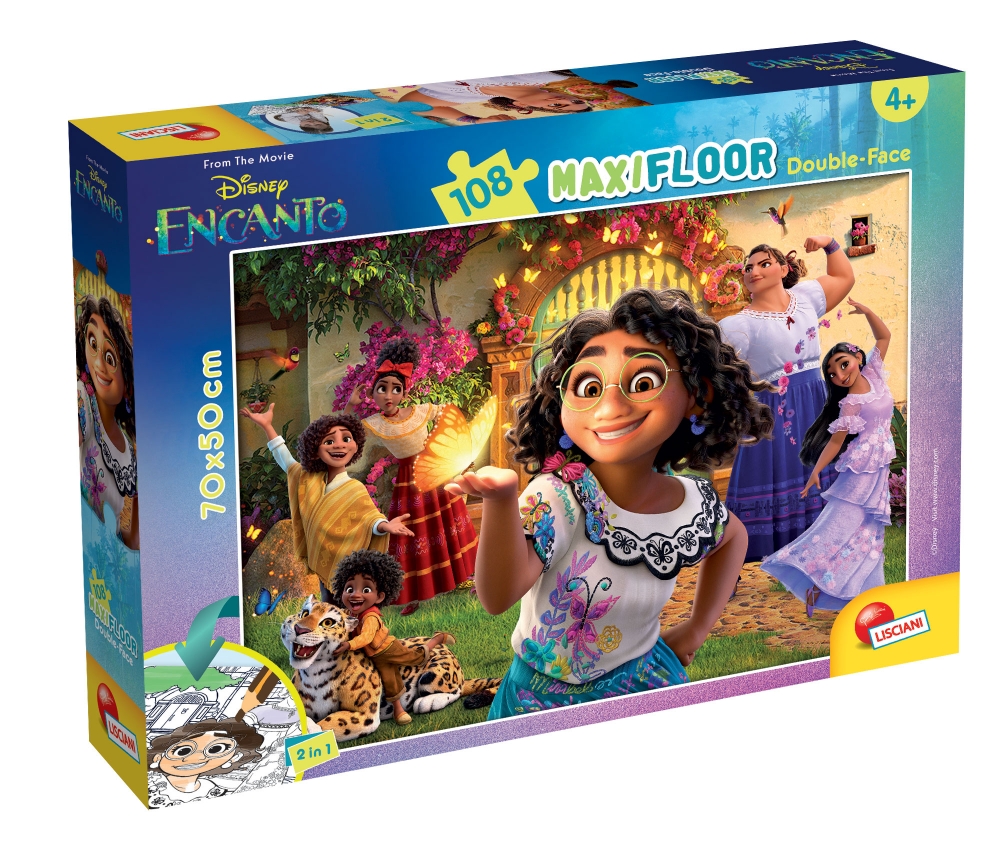 Puzzle, Lisciani, Encanto, Double-sided puzzle 108 pieces