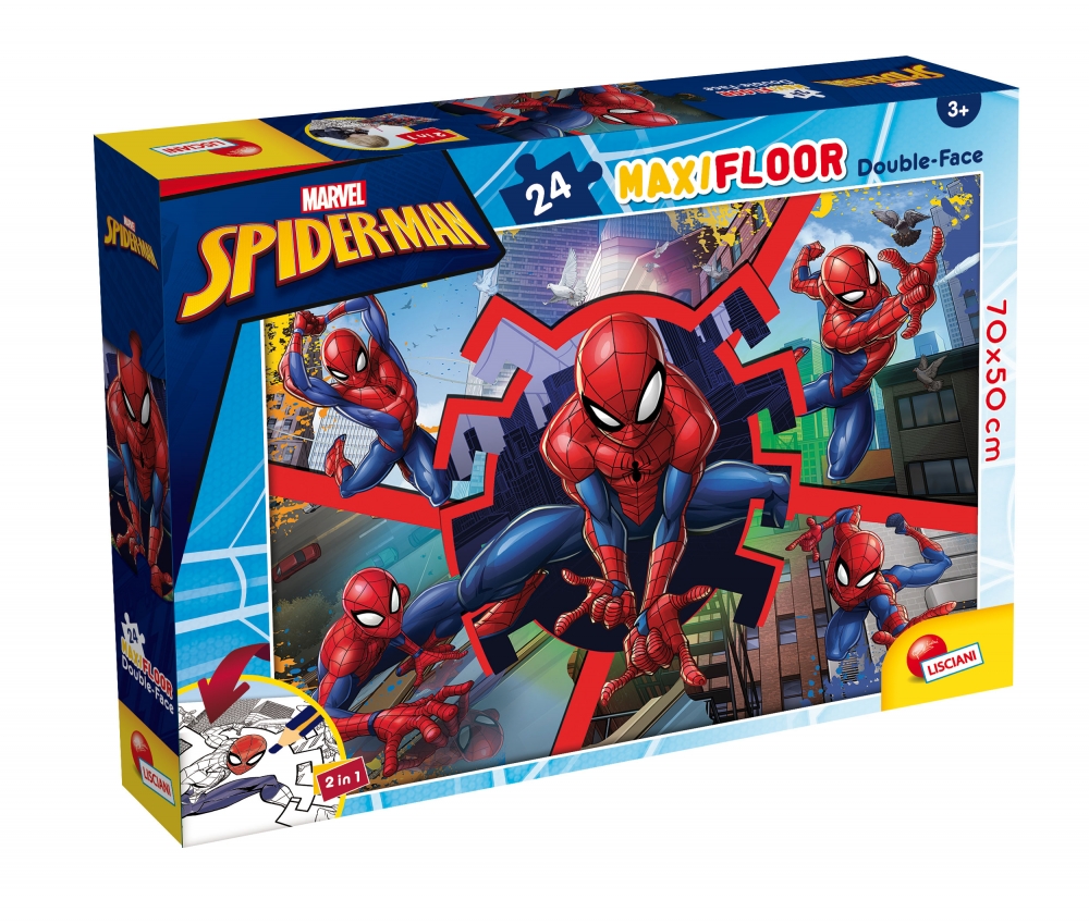 Puzzle, Lisciani, Spiderman, Two-faced puzzle 24 pieces