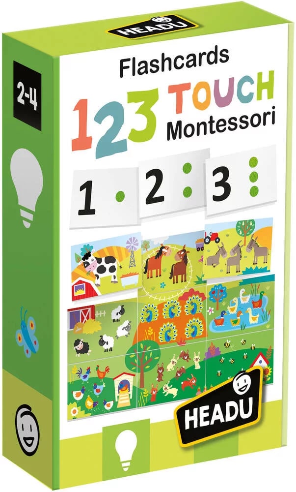 Educational Game, Headu, Montessori Tactile Flash Cards