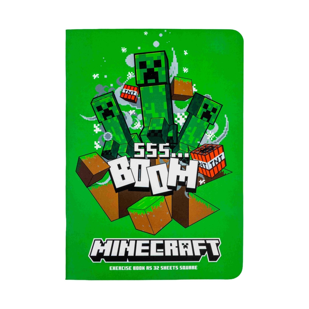 Notebook A4, Astra, Minecraft, Checkered, 32 sheets