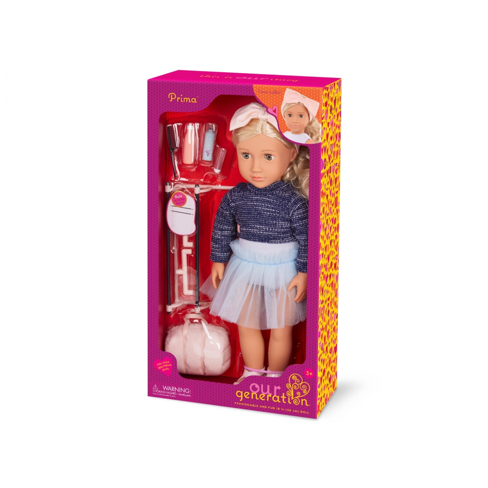 Doll, Battat, Our Generation, Prima with accessories, 46 cm