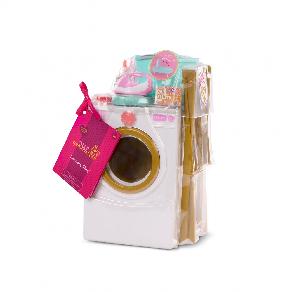 Set, Battat, Our Generation, Washing machine with accessories
