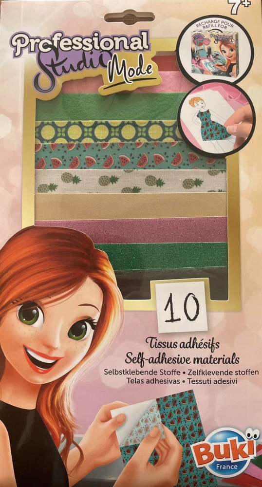Self-adhesive kit, Buki France, Professional fashion studio, Supplement 5418, 10 sheets