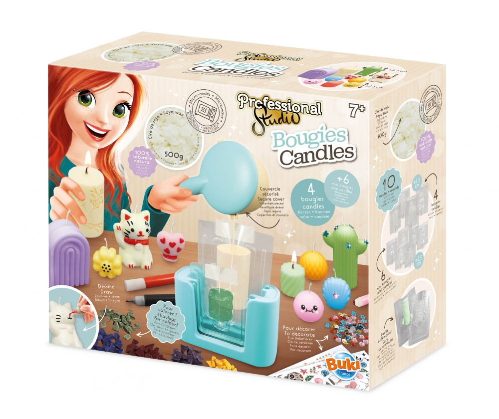 Creative kit, Buki France, Professional candle studio, 10 molds