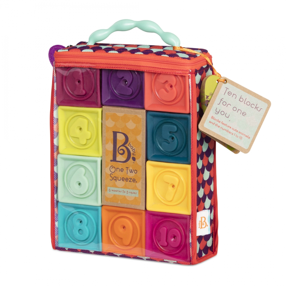 Educational cube set, Battat, Soft number cubes