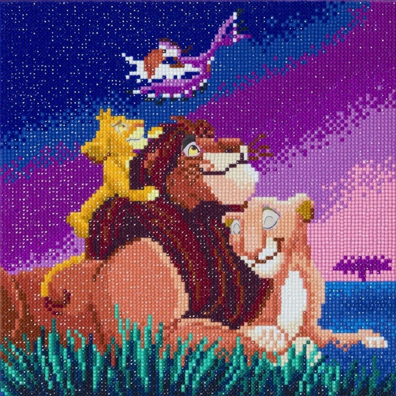 Diamond Art Kit, Craft Buddy, The Lion King, 30 x 30 cm, 6 Pieces