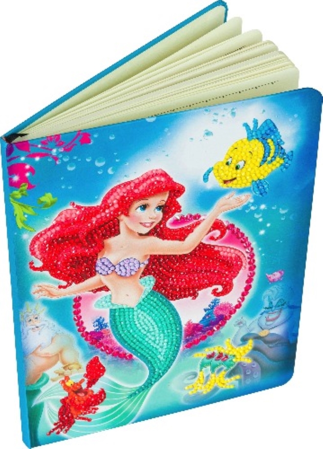 Creative Kit, Craft Buddy, DIY Notebook with Diamond Cover, The Little Mermaid, 25.5 x 17.5 x 2.5 cm, 5 Pieces