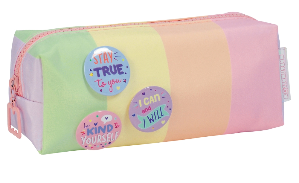 Toiletry bag, Marshmallow, Playground, Pink, 8 x 21 x 7 cm