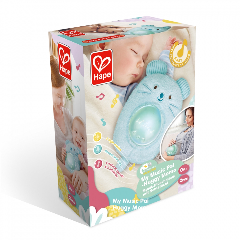 Interactive toy, Hape, Musical plush sleep lamp, Michele, 23 x 15.5 x 9 cm