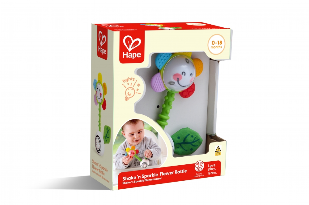 Rattle and teether, Hape, Flower