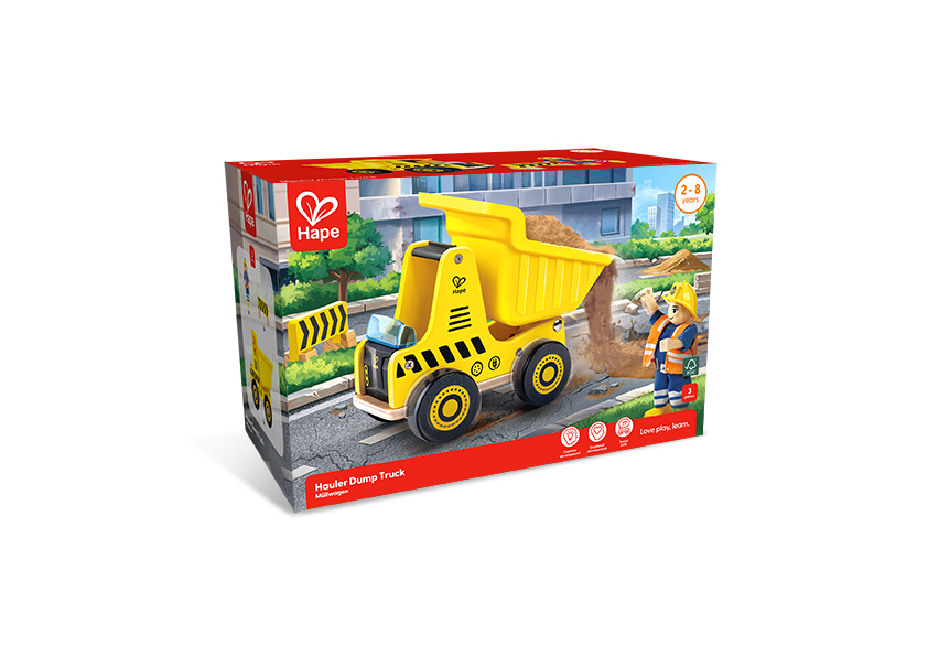 Children′s wooden dump truck, Hape