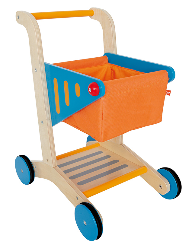 Wooden shopping cart