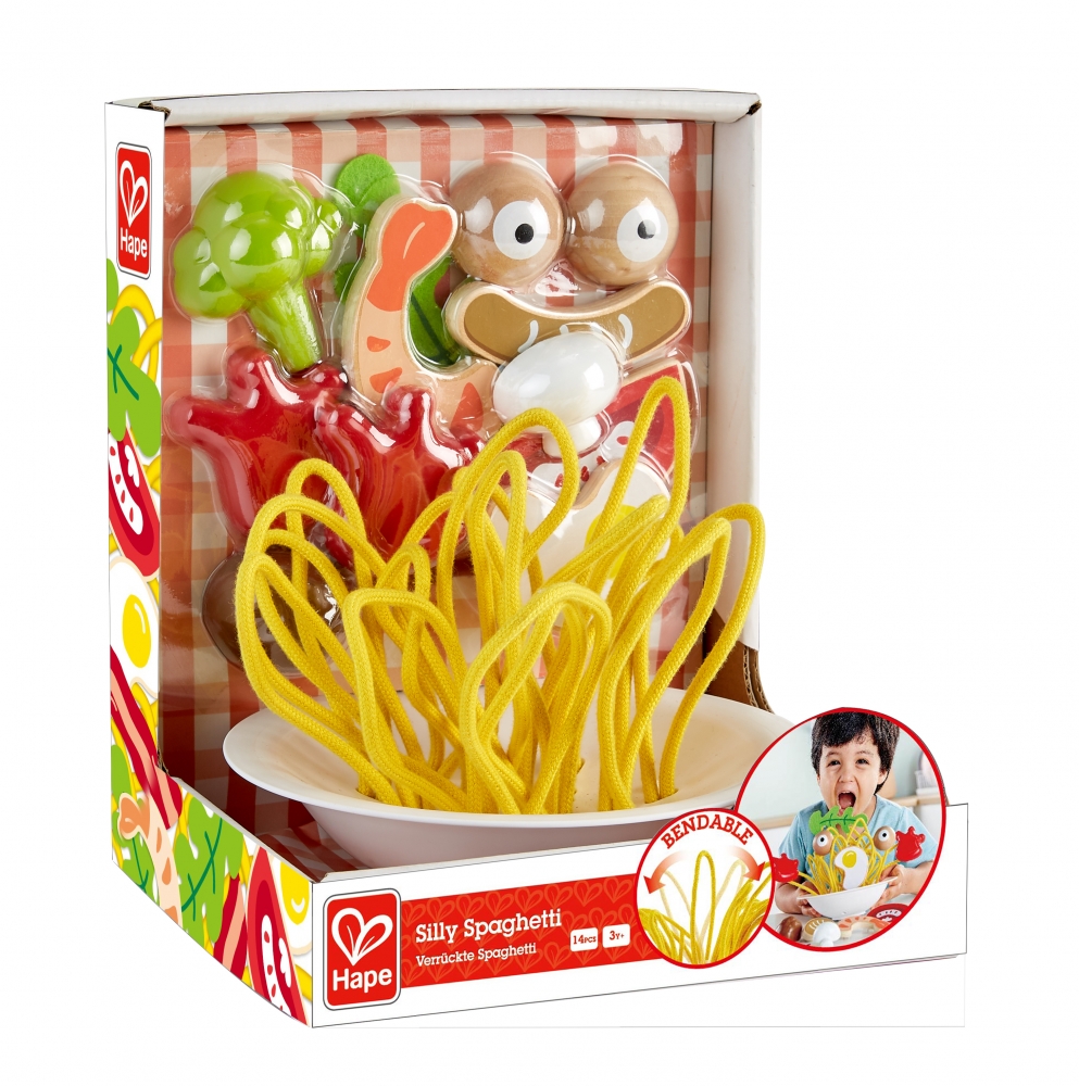Playset, Hape, Funny Spaghetti, 14 pieces