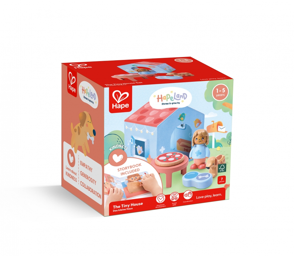 Playset, Hape, Little House with Book, 7 pieces