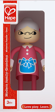 Wooden figure, Hape, Modern family, Grandma