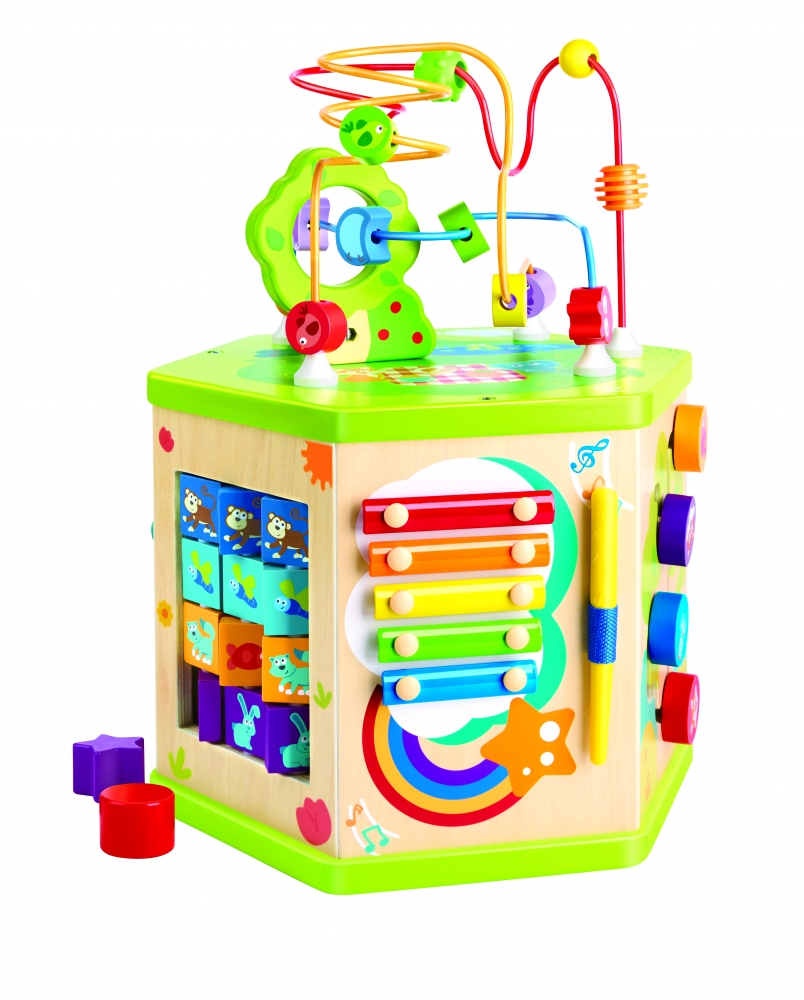 Hexagonal Activity Cube, Hape, 34 x 29.5 x 44.5 cm