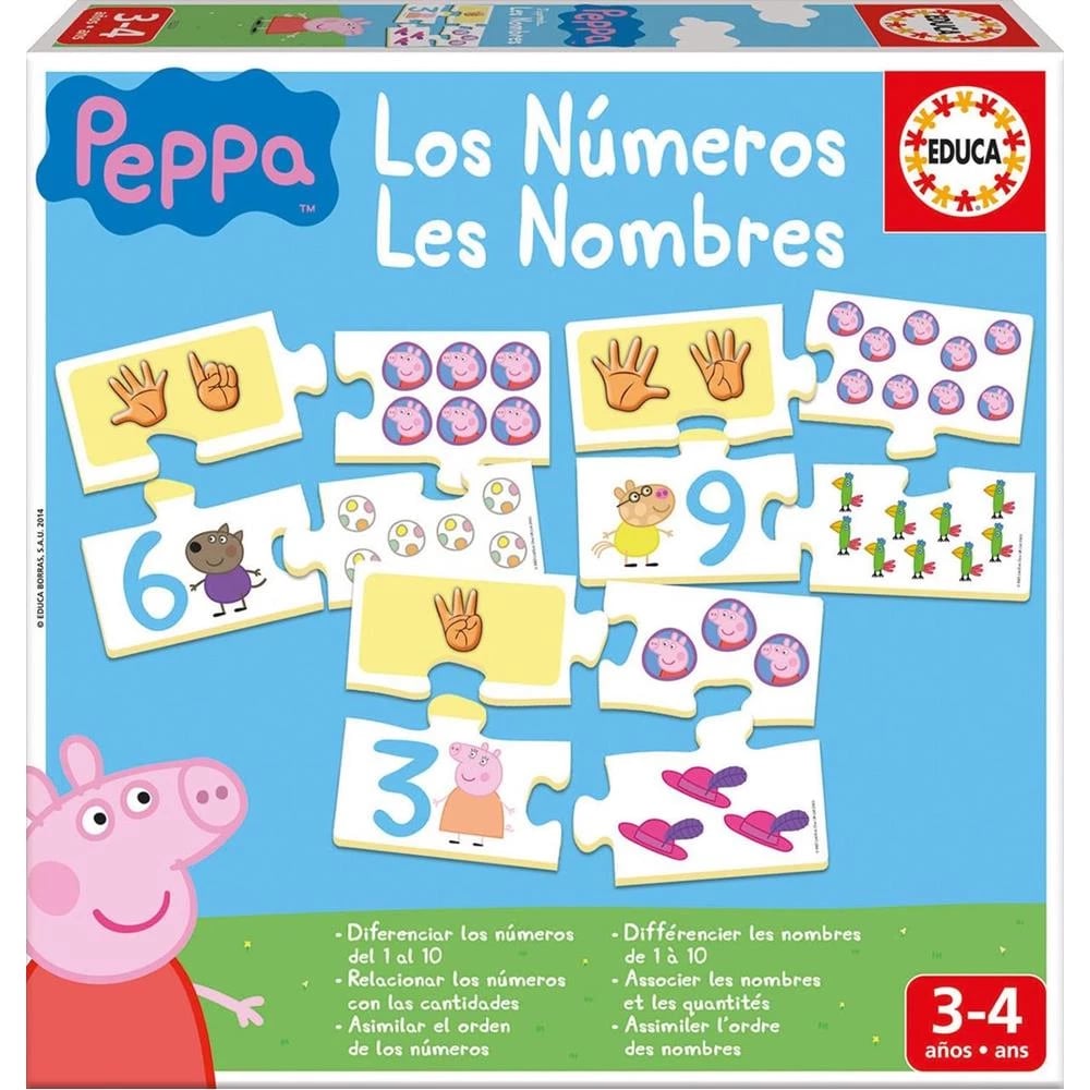 Educational game, Educa, Peppa Pig, Numbers
