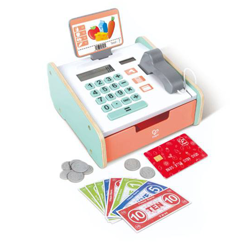 Interactive toy, Hape, Fantastic cash register, 21 x 12 x 24 cm