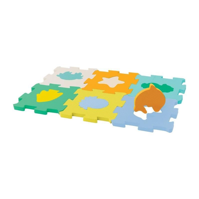 Mini soft foam mat, Infantino, Puzzle, Sea animals
