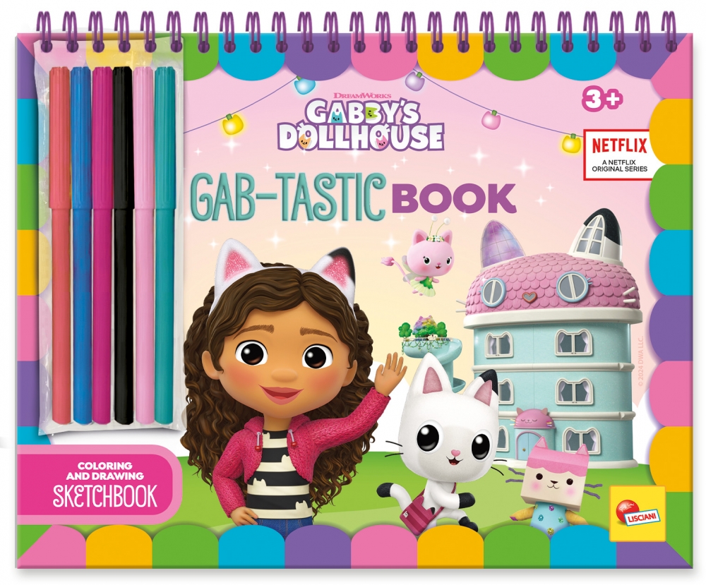 Creative kit, Lisciani, Gabby′s dollhouse, Activity book, Gab-tastic