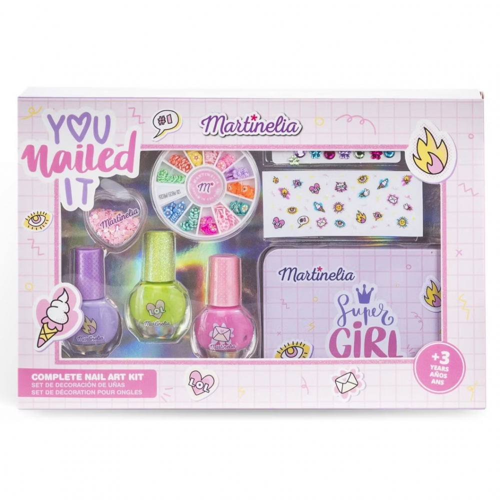 Manicure set, Martinellia, Super girl, 8 pieces