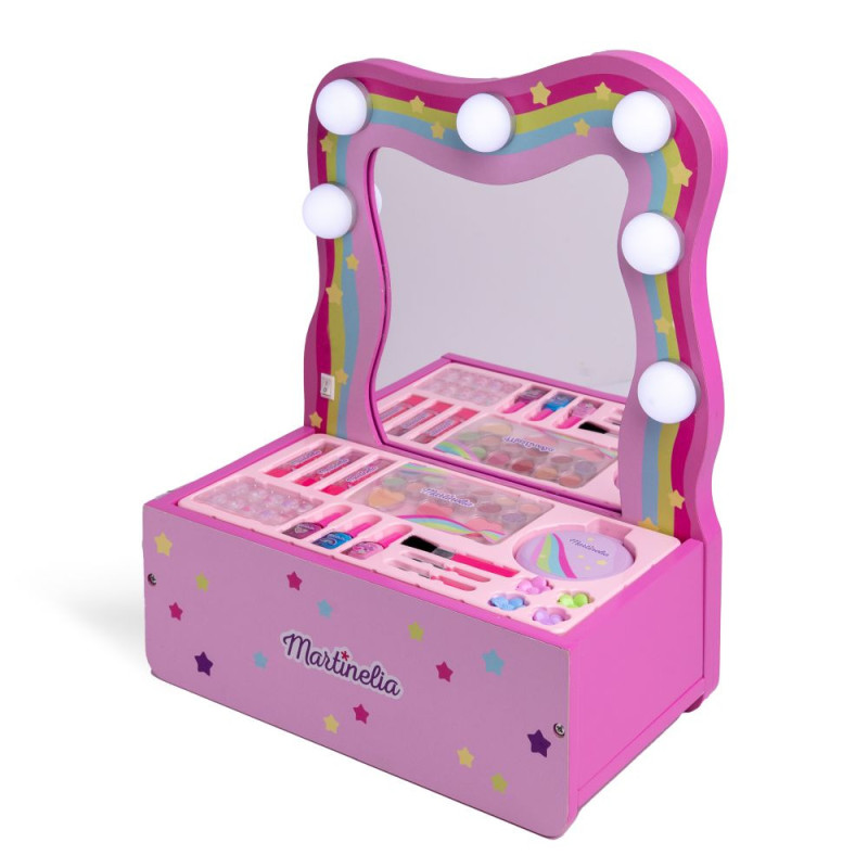 Cosmetic set, Martinelia, Makeup vanity with LED lighting