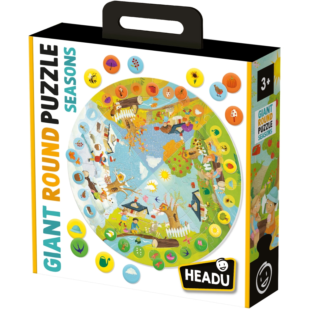Educational puzzle, Headu, Round puzzle seasons