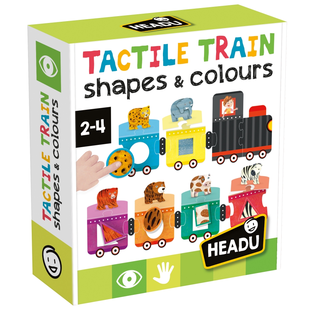 Educational set, Headu, Shapes and colors, Train