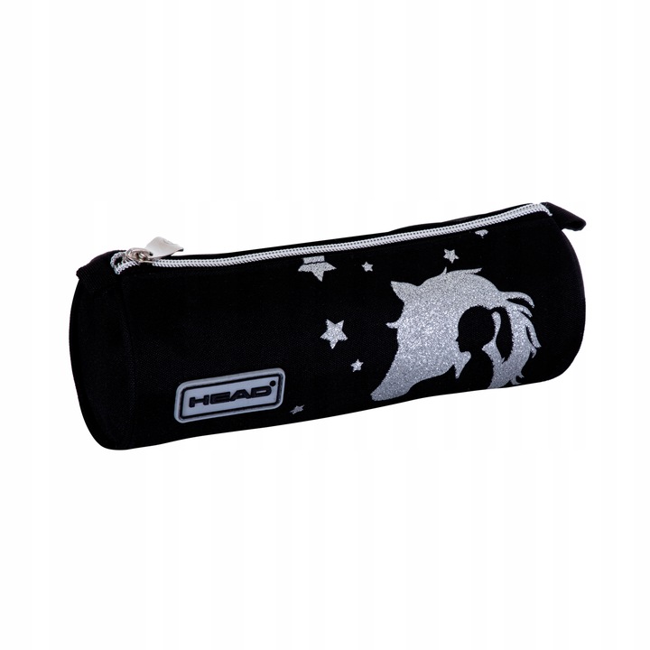 Student cylindrical toiletry bag, Head, Silver Dream, 22 x 8 x 8 cm