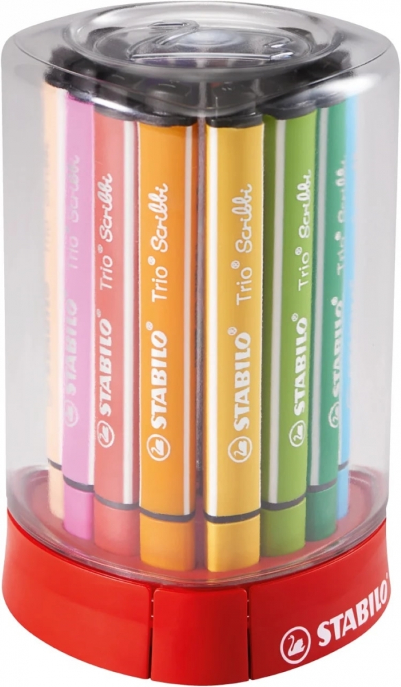 Marker set, Stabilo, Trio Scribbi, 12 colors