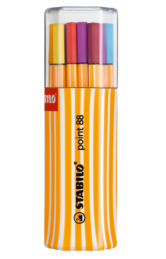 Fineliner set, Stabilo, Point 88 Twin-Pack, 20 colors