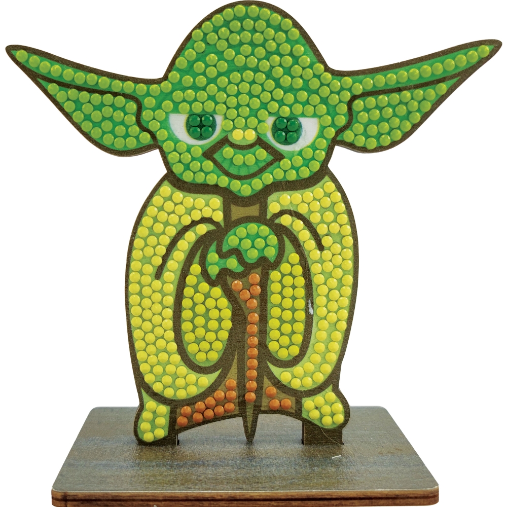 Diamond Embroidery Kit, Craft Buddy, Crystal Art Buddies, Yoda, 7 Pieces
