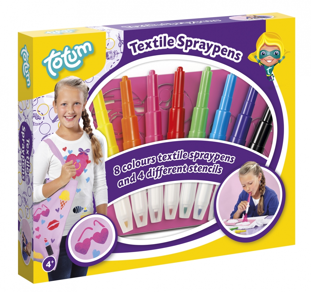 Color yourself - With spray pens for textiles