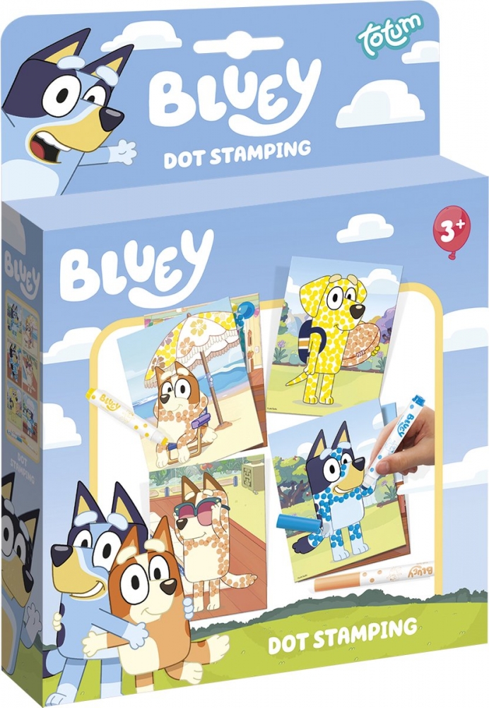 Creative Kit, Totum, Bluey, Dot Stamping, 21 x 23.5 cm