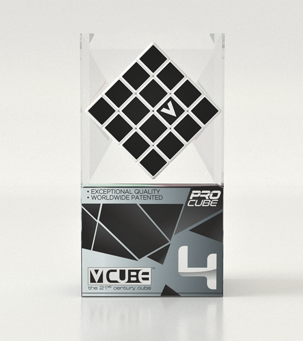 Stacking cube V-Cube 4 White Flat